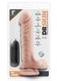 Dr. Skin Silver Collection Dr. James Vibrating Dildo With Balls And Remote Control 9in - Vanilla