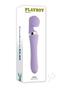Playboy Vibrato Rechargeable Silicone Dual Ended Wand - Purple